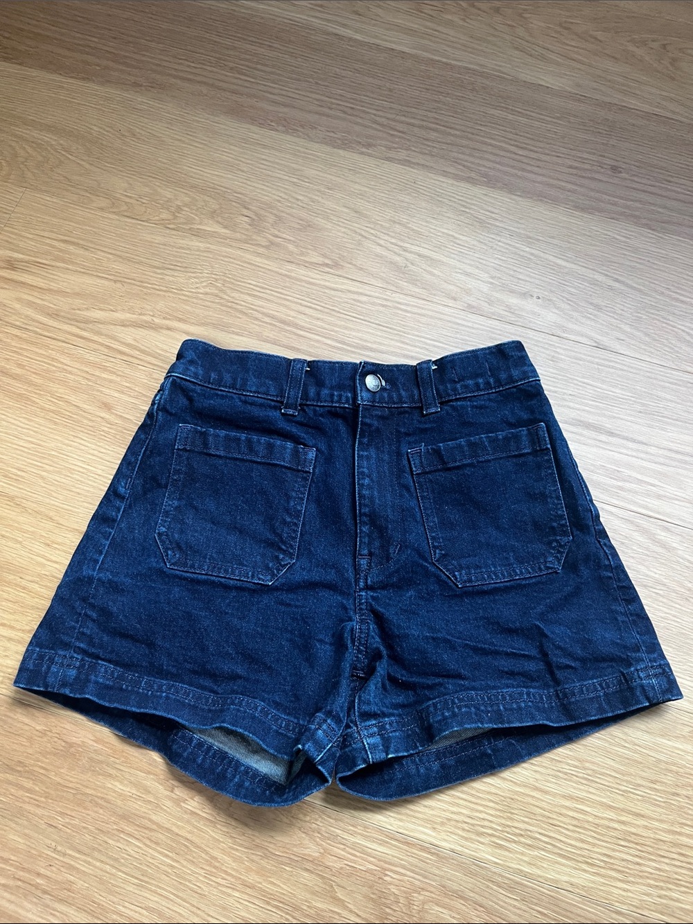 Madewell Women’s The Emmett Short Dark Blue Denim Shorts size 25